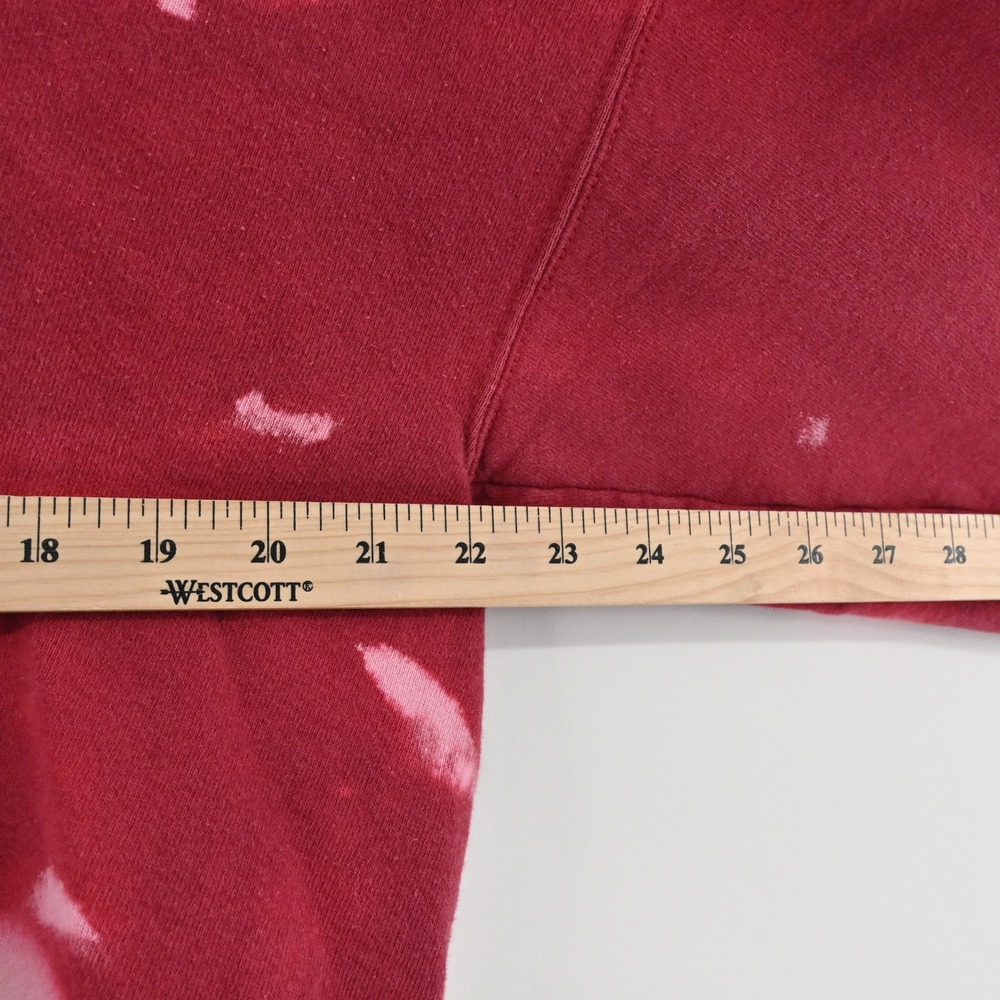 Vintage San Francisco 49ers Tie Dye Sweatshirt Womens Size L Red Jumper 90s NFL - Picture 3 of 8